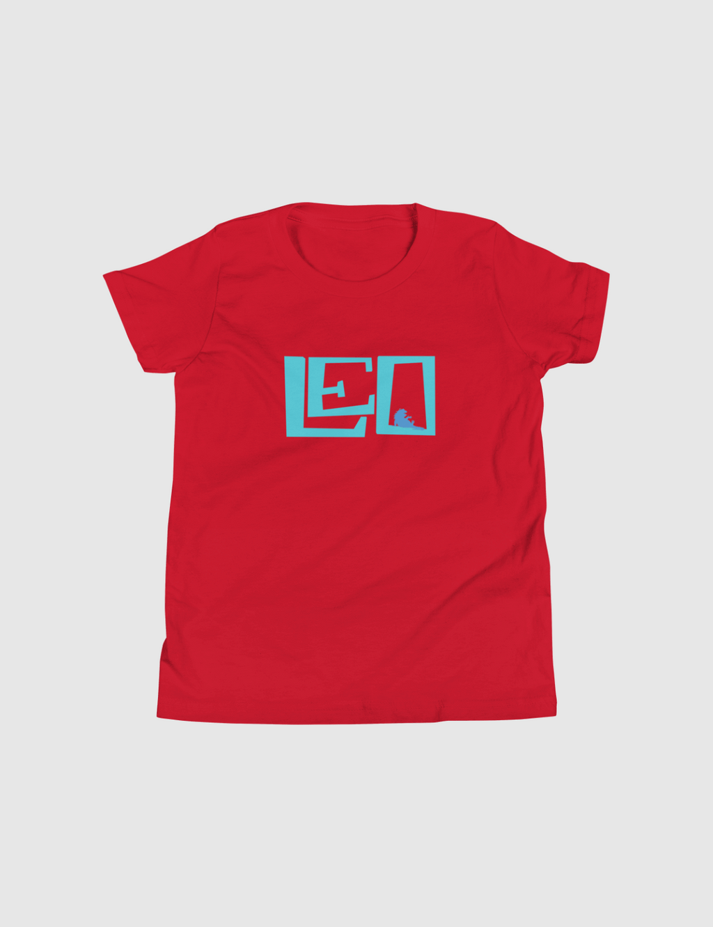 Leo Youth Red T-Shirt: Logo Design