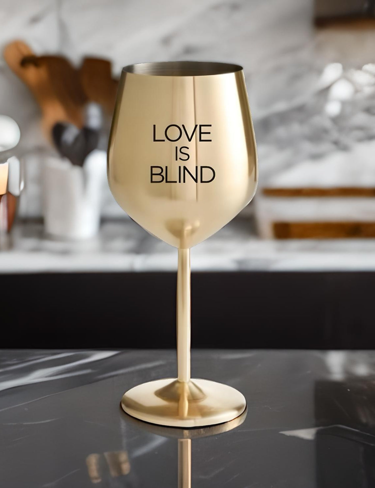 Where To Buy The 'Love Is Blind' Gold Wine Glasses