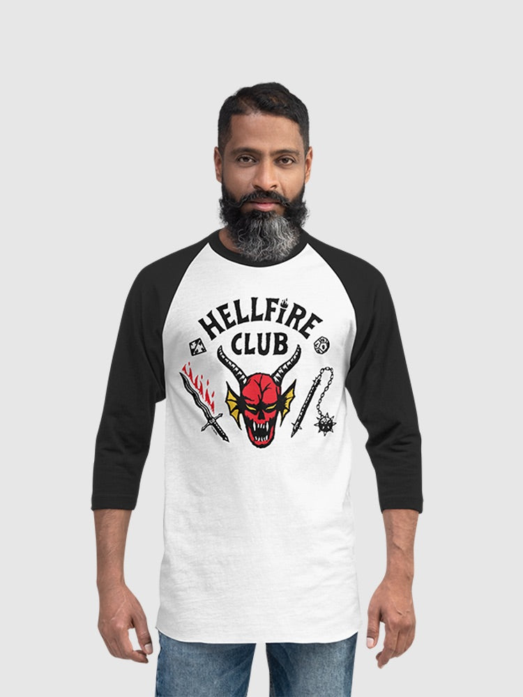 Stranger Things BUNDLE Hellfire Club outlet Raglan T-Shirt + Nightstand Light