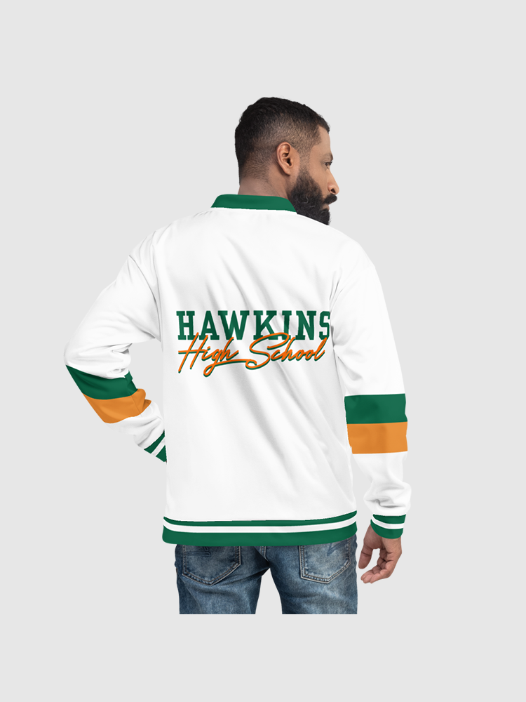 Outlet Stranger Things Hawkins Varsity Jacket M