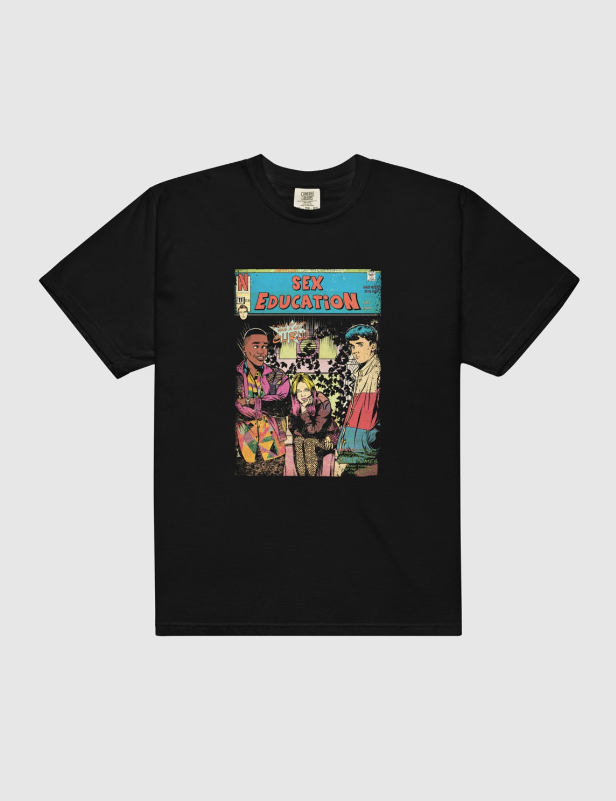 Sex Education Unique Black Graphic T Shirt | Netflix Shop