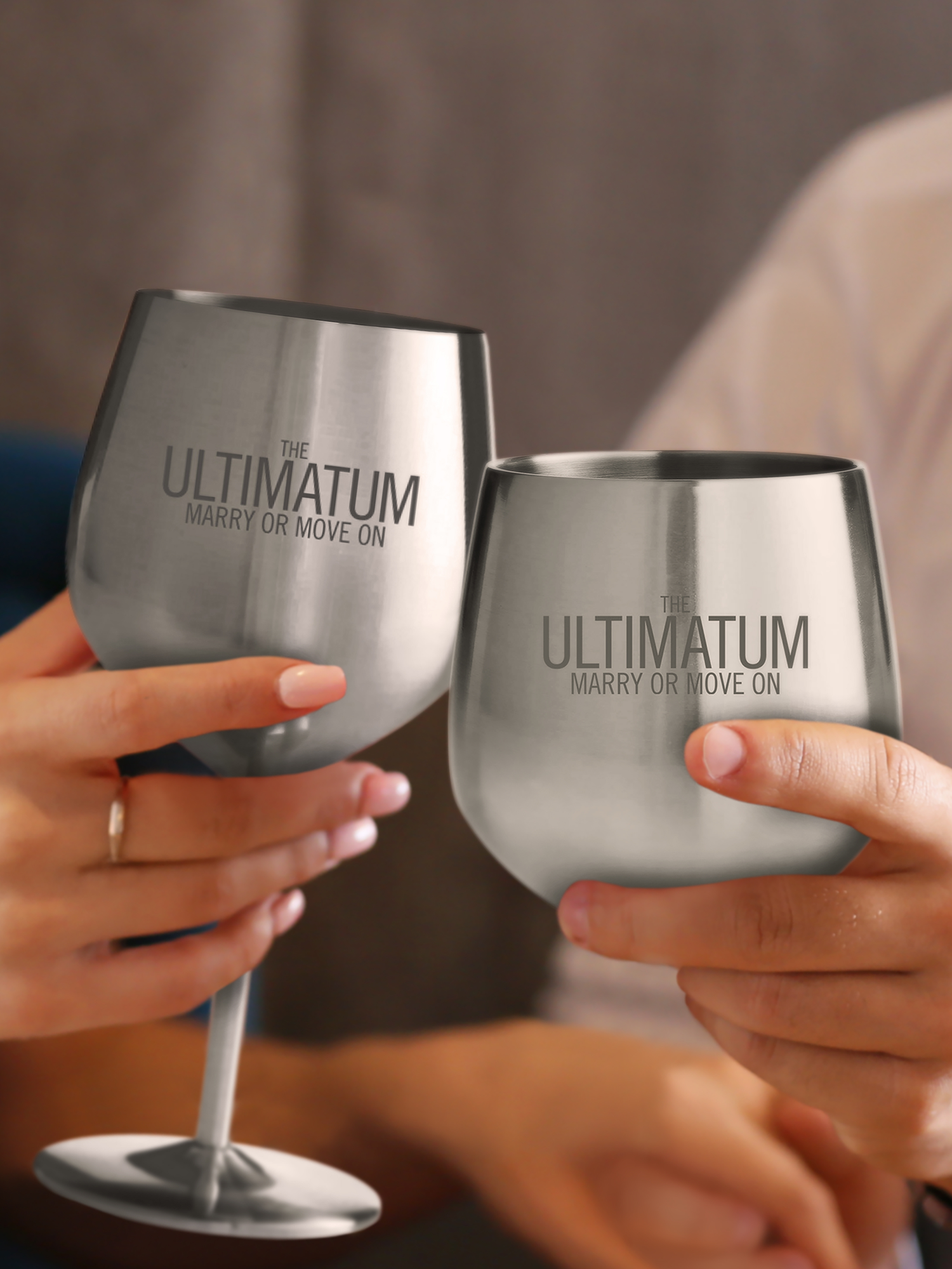 The Ultimatum 10 oz. Stainless Steel Baby Goblet Cup, Silver