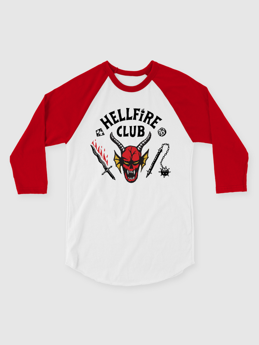 The Hellfire Club Stranger Things Raglan | Netflix Shop