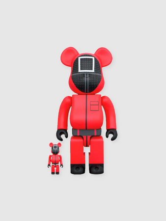 BE@RBRICK Squid Game Guard (Square) 100％ & 400