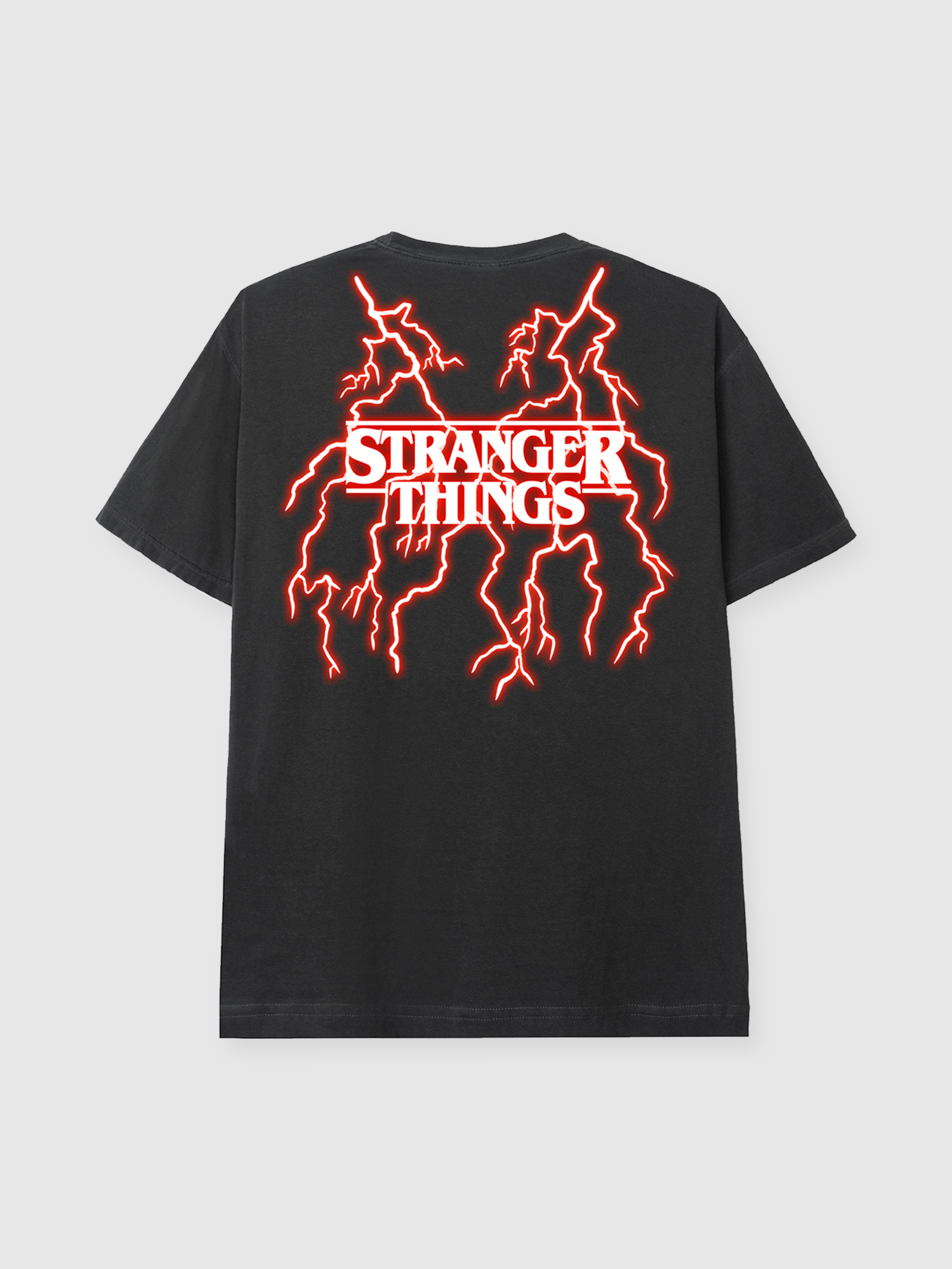 Free Roblox T-shirt Black and red preppy stranger things theme 🎸📼